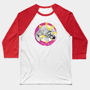 Tribal line Art Koi fish / Baybayin word Marikit (Pretty / Gorgeous) Baseball T-Shirt